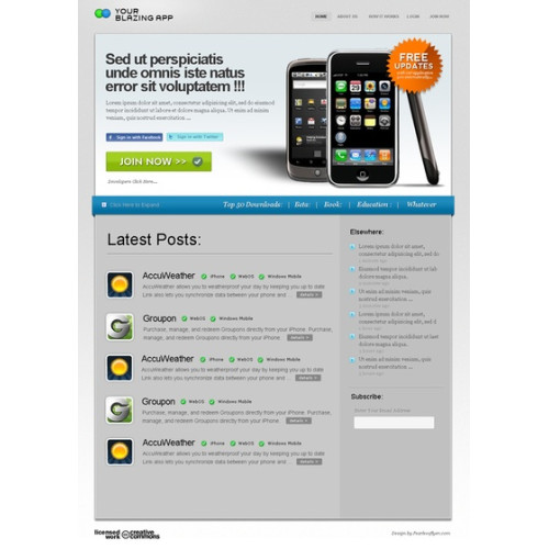 Современный HTML шаблон для продажи техники