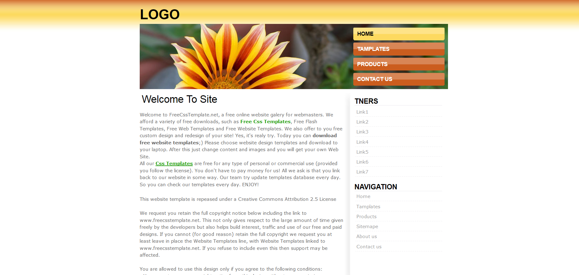 Шаблон сайта Природа №245